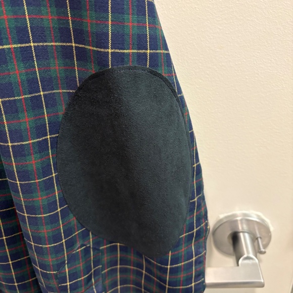 Men’s vintage Pendleton plaid, dark blue green and red - Picture 2 of 8